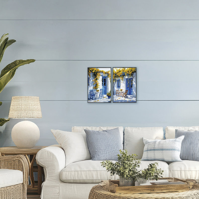 Ensoleillé, ensemble de giclées encadrées, par Sunny Powers, H 18 po x l 24 po, Giclée encadrée noir minuit
