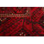 Tapis décoratif en laine rouge de conception unique 5 pi 1 po X 9 pi 8 po noué à la main 1980S