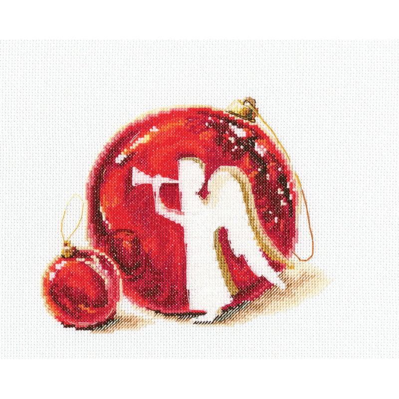 Joyeux Noël ! Trousse de broderie au point de croix comptée « Boule d'ange » de RTO M645