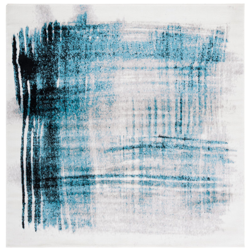 Skyler Performance Abstract Rug, Square 6'7"