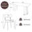 Rectangle Double Pedestal Dining Set with Cream Style Dining Table-1538552587-1538552584-1538552583