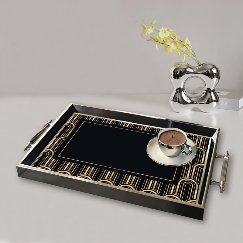 Élégant plateau en verre de 19,7 po x 11,4 po x 1,4 po | Fabrication 100% verre durable | Facile à nettoyer avec un chiffon humide | Idéal pour le service, la présentation décorative et l'organisation | Ajout élégant à la décoration intérieure