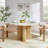47" Round Dining Table For 4-6, Cross Pedestal Thickened Base, Kitchen Table For Kitchen Living Room-931177403