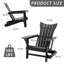 Chaise Adirondack pour l'extérieur en PEHD Licola-805394
