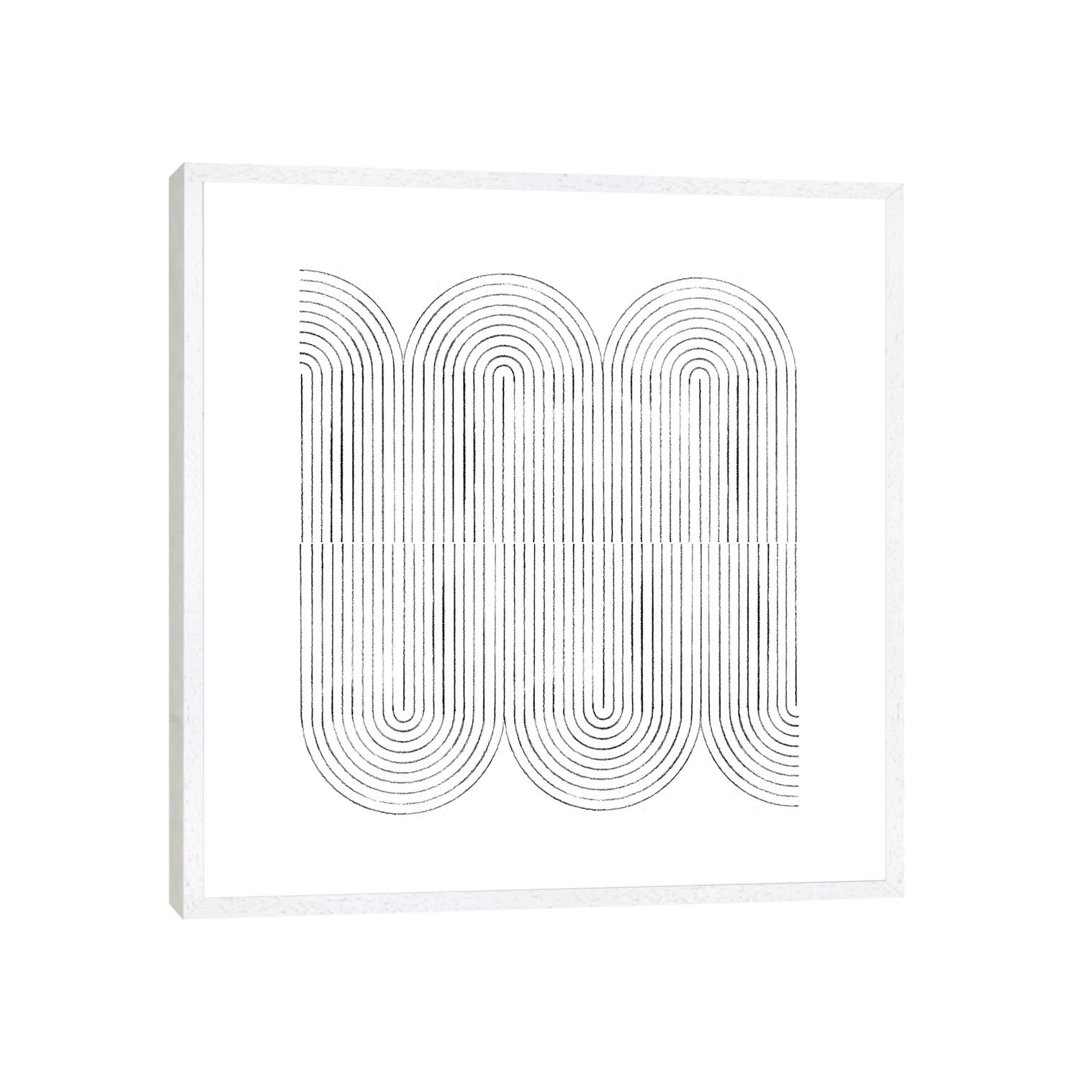 Mid Century Curved Lines - Print on Canvas