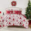 Ensemble de couvre-lit rouge à motif de menthe poivrée 3 pièces Greenland Home Fashions, 105 x 95 po-100247441-106871645