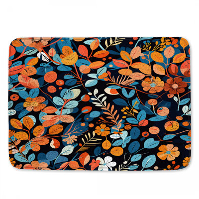 Tapis de bain floral Boho