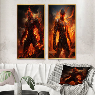 «Fire Force Villian», 2 pièces sur toile