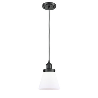 Luminaire suspendu conique à 1 lumière Wilmoth
