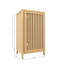 Armoire de rangement de salle de bain en bambou, armoire de plancher autoportante avec porte et tablette pour salle de bain, salon, chambre à coucher, couloir, cuisine