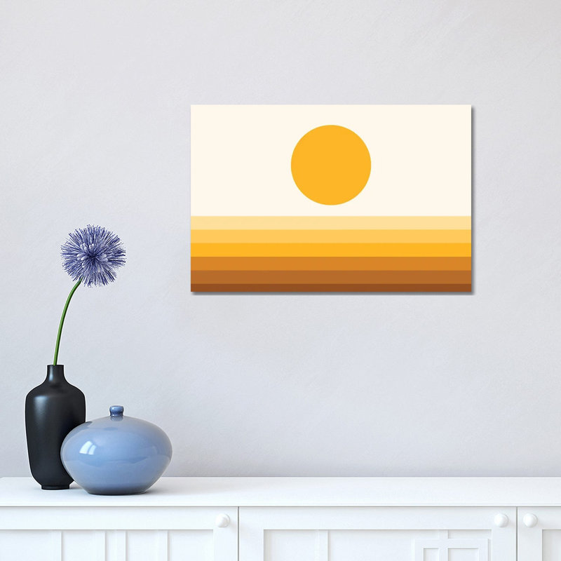 Geometric Landscape XXIIIB - Print on Canvas, Wrapped Canvas, 30.48 cm H x 45.72 cm W
