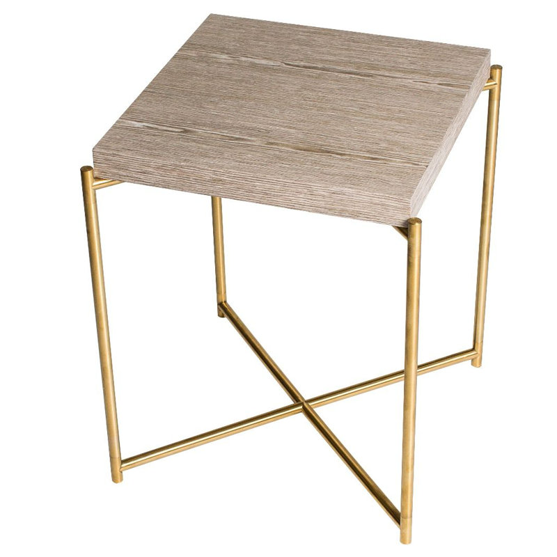 Bedell End Table, Brass