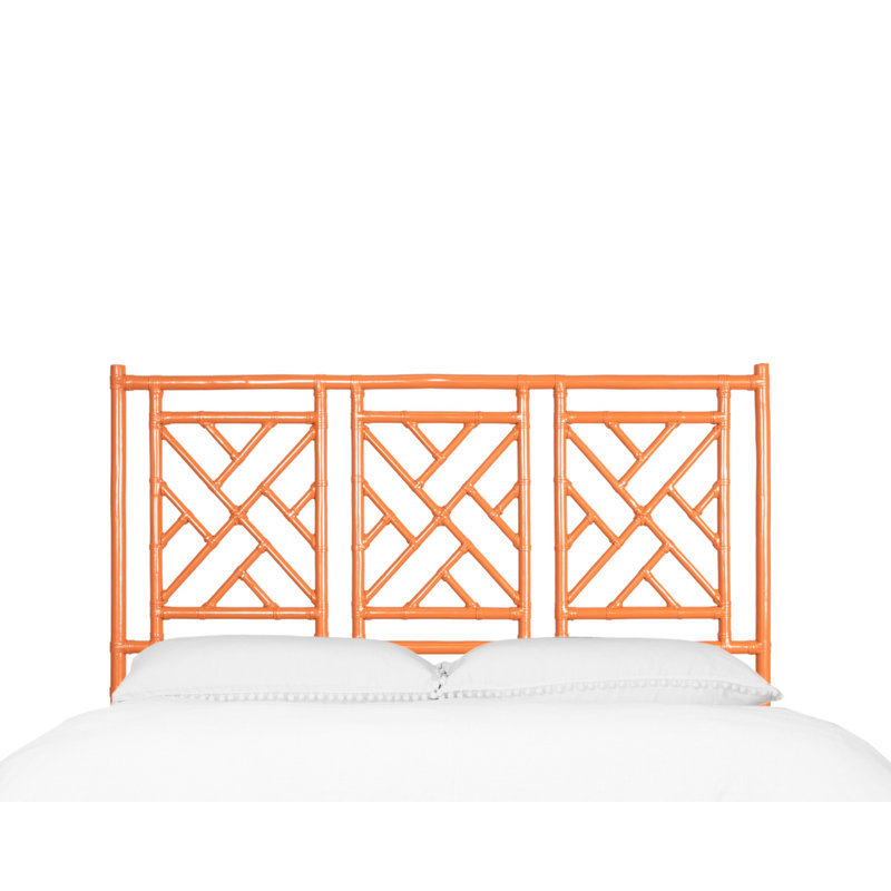 Tête de lit Chippendale à cadre ouvert, Grand lit, Orange citron