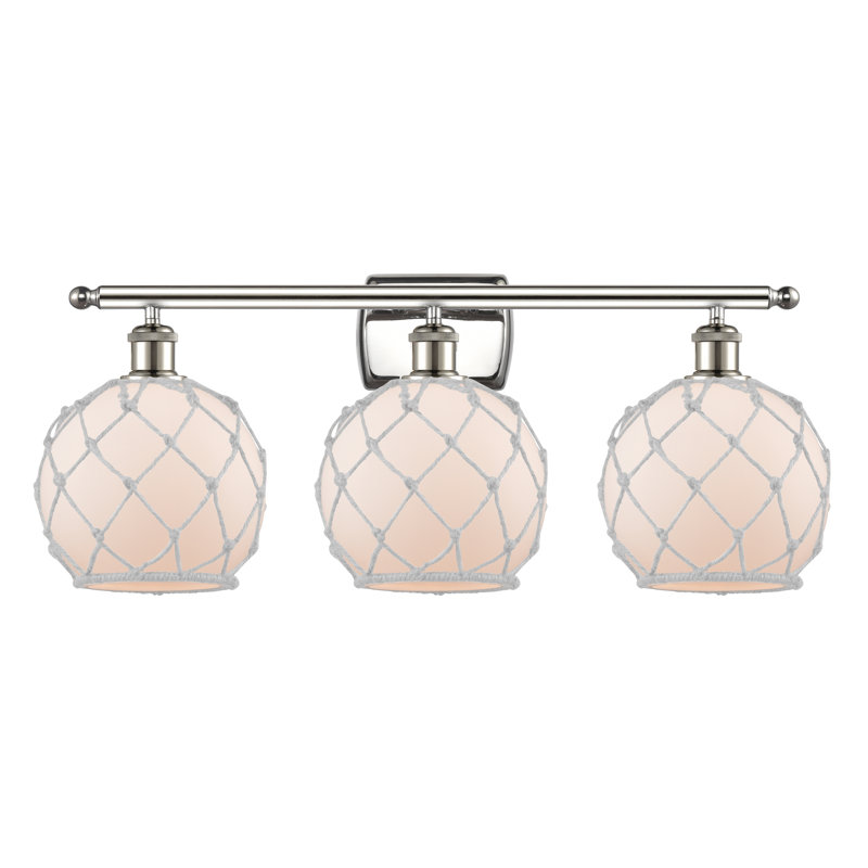 Éclairage pour salle de bain 3 lumières à intensité variable Appling, Ampoule DEL 6 watts Vinage, Blanc / Blanc cassé