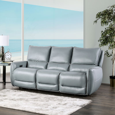 Chelo 85'' Faux Leather Power Reclining Sofa