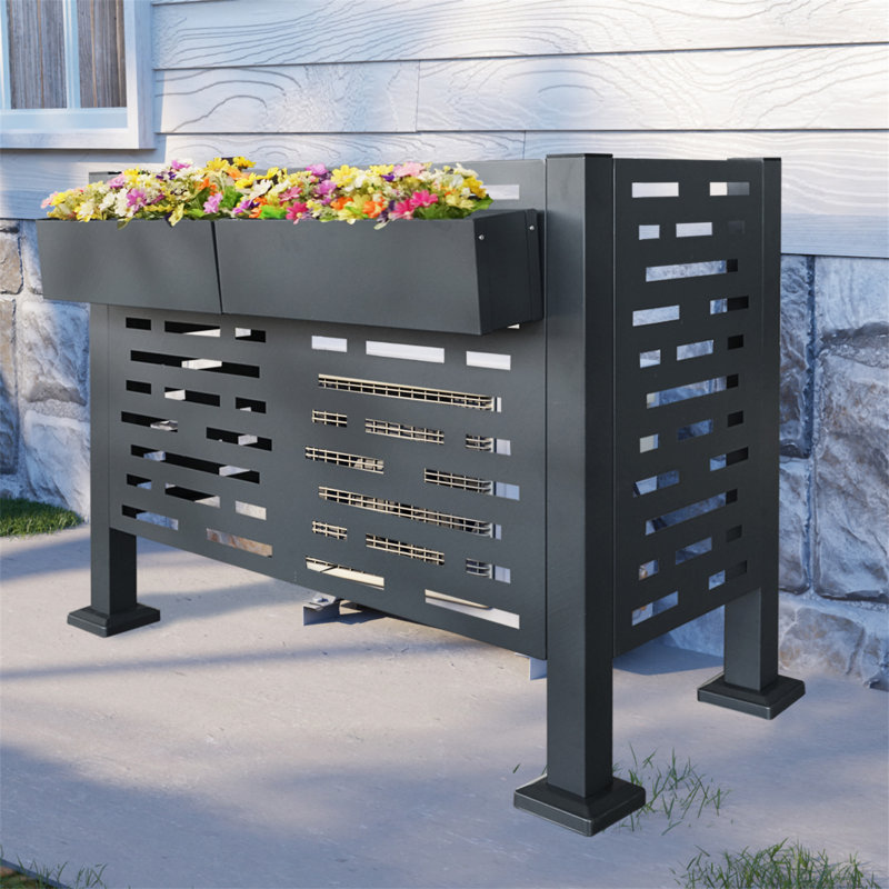 Clôture de climatiseur 4Ftx2ft pour unités extérieures, H 35,25 po x l 46,25 po x P 22,25 po
