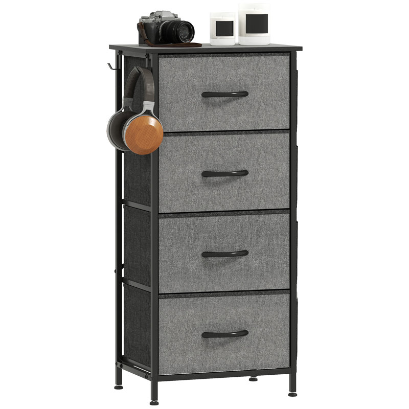 45cm W 4 - Drawer Chest of Drawers, Grey