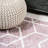 Mashawna Blocks Modern Geometric Rose/White Rug-1887029265
