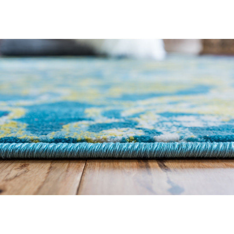 Yareli Damask Indoor Rug, Runner 3' x 9'10"