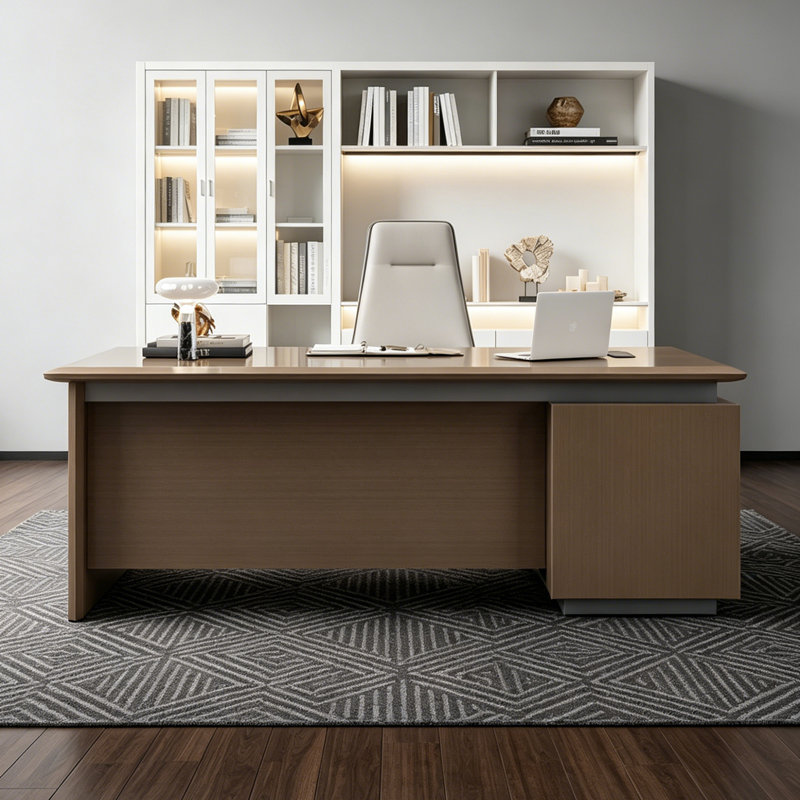 Light luxury modern desk, 29.53" H x 62.99" W x 31.5" D