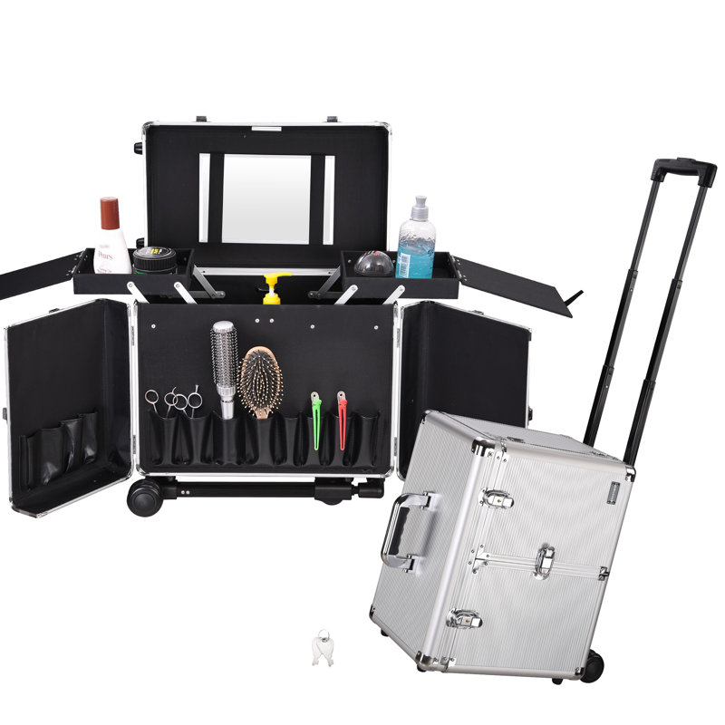 Organisateur de maquillage en aluminium Hygema, Argenté