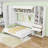 Elegance Murphy Bed with Side Flip with Drawers and Shelves-1505980081-1505980082