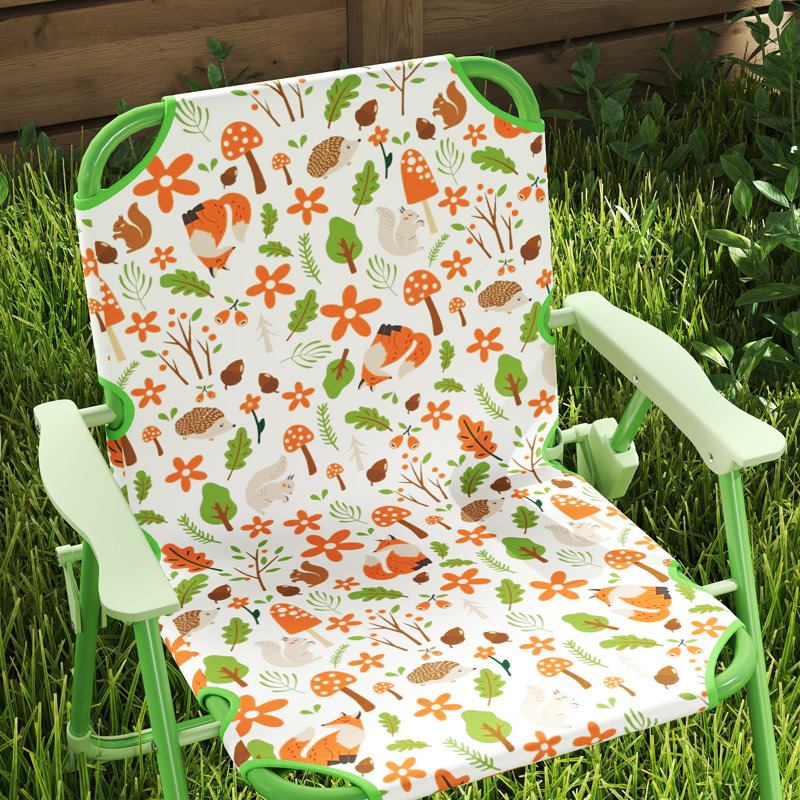 Thorgard Kids 3 Piece Round Outdoor Table Or Chair and Chair Set