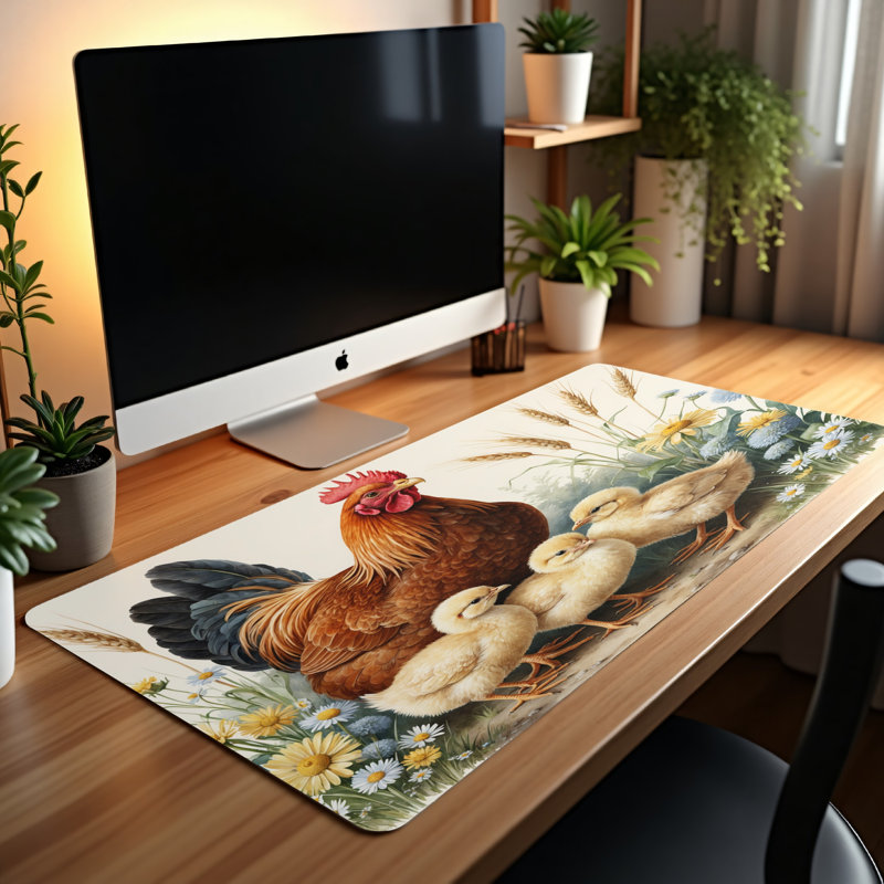 Polyester Desk Pad, 14.4x12.1