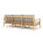 Maia 85" Teak Sofa, Granite Cushions-122886864
