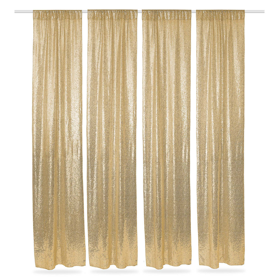 Sequin Backdrop Curtains (Set of 4) Lann's Linens 