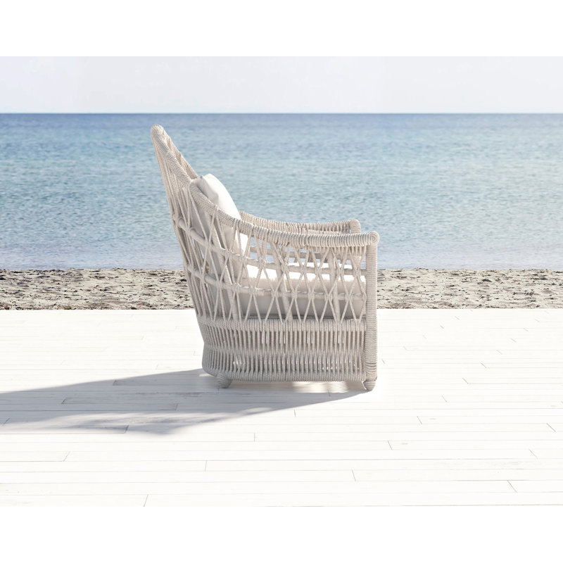 Dana Outdoor Lounge Chair, Canvas Skyline Sunbrella®