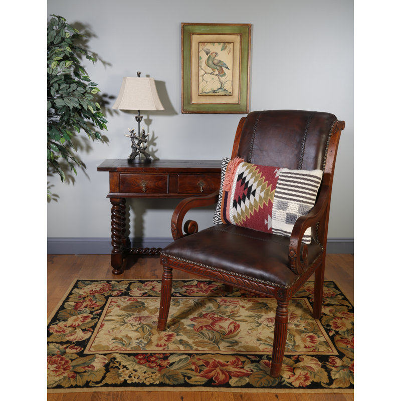 Carden Patchwork Jute / Sisal Reversible Throw Pillow