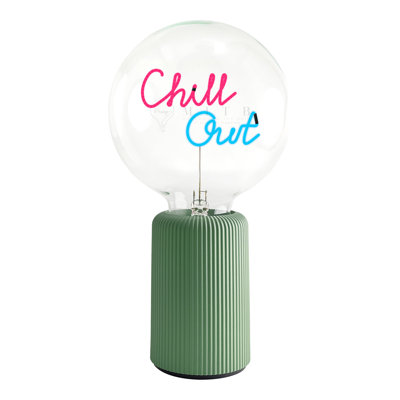 Ampoule CHILLOUT rouge / bleu avec base Lampe de table PORTABLE Pop Nomad