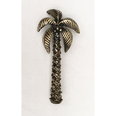 Poignée fantaisie 3 po Tropical Palm Tree