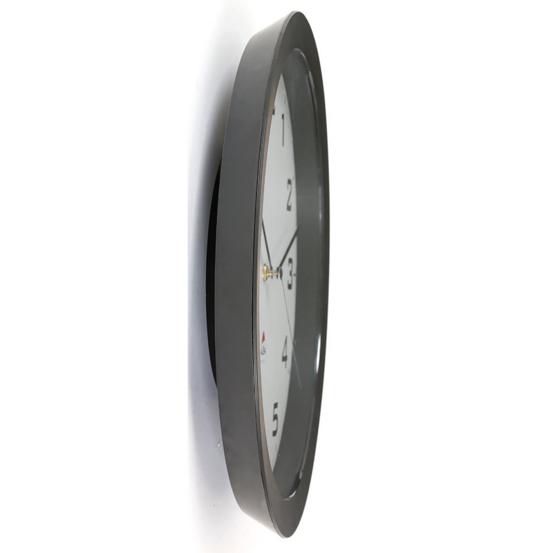 Medium Black and White Quartz Silent Wall Clock