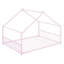 Lit double pleine grandeur en métal, rose-1502411603-1502411601