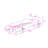 Platform Bed with Guardrails and Wheels, Race Car-Shaped Design-998524670-998524668