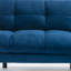 Canapé-lit pliant convertible bleu marine