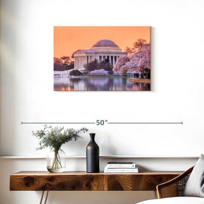 Sireci Jefferson Memorial Cherry Blossom, 20" H x 30" W