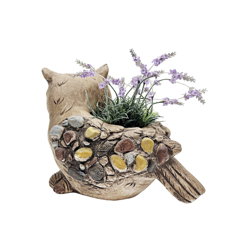 Pot à fleurs hibou