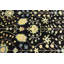 Tapis noir traditionnel Oushak Chobi