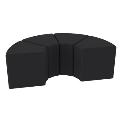 Pro Series Upholstered Wedge Ottoman, 4-Pack