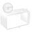 Coffee Table, 32" Long Rectangle Waterfall Coffee Table, Clear-1477915598