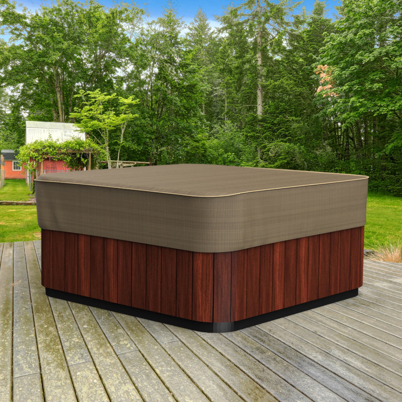 Housse de spa carrée robuste Hillside, H 14 po x l 86 po x P 86 po