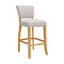Linen Bar Stool Bar Height for Kitchen Island Cafe-1530944192