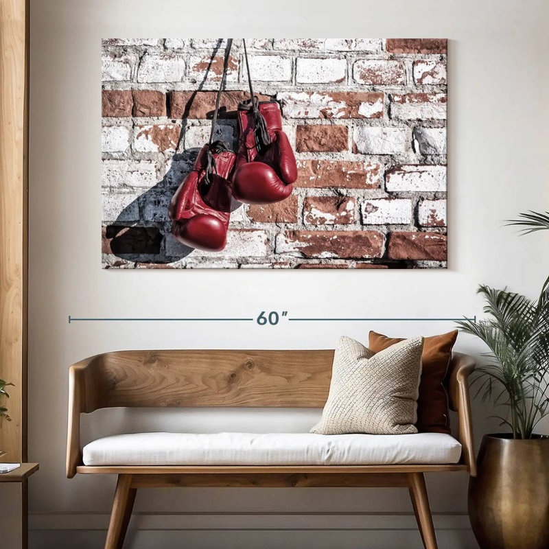 Sireci Red Boxing Gloves, 34" H x 51" W
