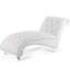 Chaise blanche sans accoudoirs avec assise large et stable, rembourrage en éponge haute et rebond élevé, procédé d'emboutissage profond, embellis avec clous à bulles, trois options de tissu - velours, velours et pu-120965911