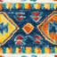 Tapis bleu marine en laine touffeté à la main Vahakn-1317484381
