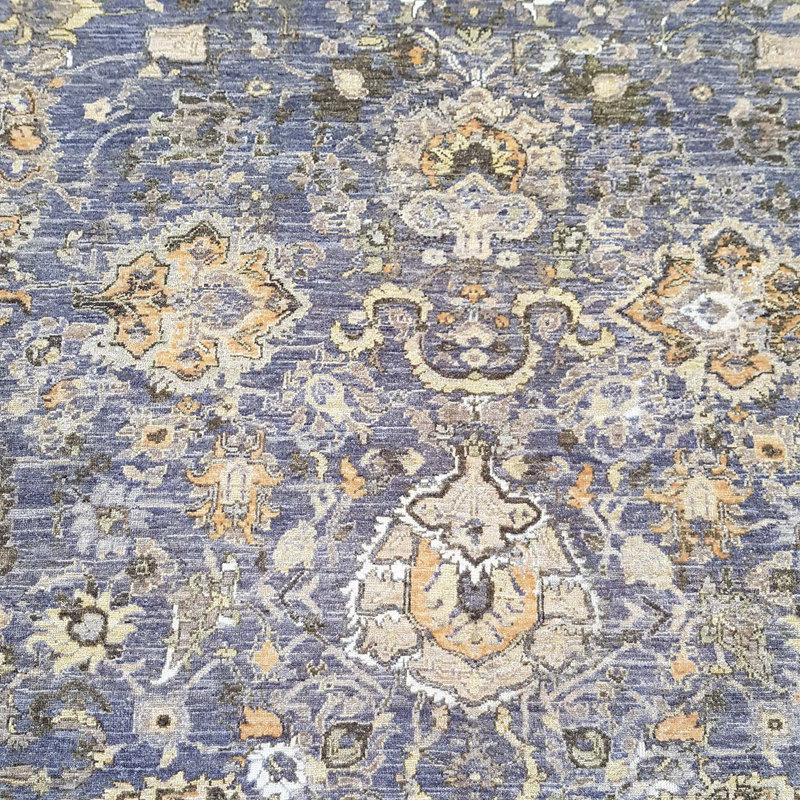 Grey Traditional Wool Rug - 8'3" x 9'7"