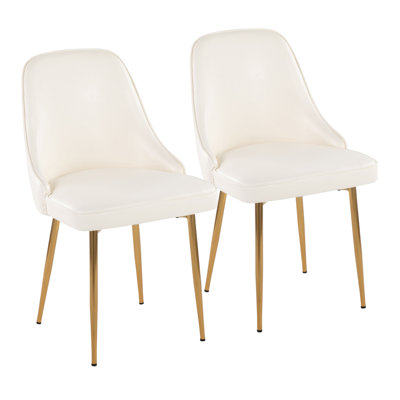 Chaise d'appoint rembourrée en velours Stanca